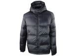 Ea7 Effen Zwarte Capuchonjas