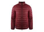 Aquascutum Heren Logo Gewatteerde Jas (Rood)
