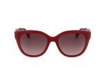 Moschino Brown SF Lens Rode Zonnebril met Gespen