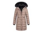 Navahoo dames lange winterjas Lotusblüte Princess – Warm & Elegant
