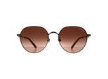 Moncler ML0236-K 34F glanzend licht bronsbruin gradiÃ«nt zonnebril