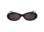 Off-white Edison Zwarte Ovale Zonnebril