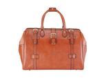 Echte leren bruine reistas met vintage stijl - Windsor