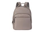Echte leren grijze vintage rugzak, laptoptas, reistas - Capri
