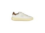 Blauer Witte Leren Heren Sneakers