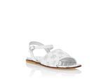 Satin Flat Sandals Monogram Strass