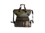 Militairgroene Patchwork Rugzak
