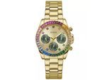 Guess Halo Damen Gold Watch GW0690L4
