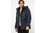 Wittchen Heren Gewatteerde Donsjas met Capuchon Marineblauw Nylon