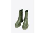 Wittchen Damen-Plateau-Stiefel aus Leder, Grün, Naturleder