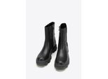 Wittchen Damen-Plateau-Stiefel aus Leder, Schwarz, Naturleder