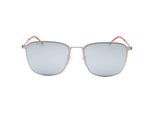 Hugo Boss Matte zonnebril met meerdere lagen glazen voor heren (Ruthenium/Wit)