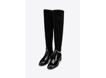 Wittchen Damen-Lederstiefel mit Kette, Schwarz, Naturleder