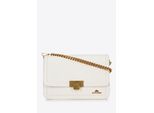 Wittchen Dames Leren Crossbody Tas met Afneembare Ketting, Crème, Polyester