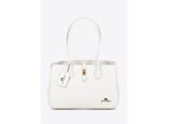 Wittchen Dames leren shopper met kwastje, gebroken wit, echt leer