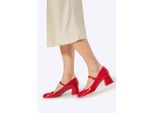 Wittchen Dames rode leren pumps met bandje
