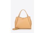 Wittchen Dames leren aktetas met uitneembaar etui, beige, natuurleer
