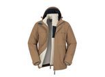 Mountain Warehouse Heren Maple 3 in 1 Waterdichte Jas (Tan)