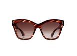 Tom Ford Elvira FT1217 55T gekleurde zonnebril havana bordeaux gradiÃ«nt