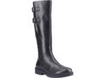 Hush Puppies Tallulah Leder Damenstiefel Schwarz