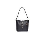 Roberta M Zwart Rundleer Tas