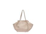 Roberta M Beige Rundleer Tas