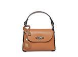 Anna Luchini Brown Rundleer Tas