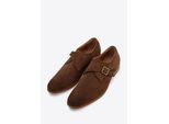 Wittchen Herren-Monk-Schuhe aus dunkelbraunem Wildleder