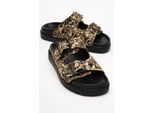 Milana Leder Double‑Strap Sandale (Women)