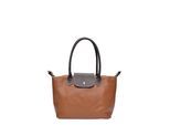 Anna Luchini Brown Rundleer Tas
