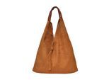Anna Luchini Brown Rundleer Tas