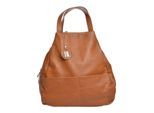 Anna Luchini Brown Rundleer Tas