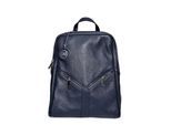 Roberta M Blauw Rundleer Tas
