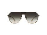 Police Aviator Heren Glimmend Roze Goud Rook Grijs Gradiënt SPLL89 Horizon 8