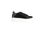Gaelle Paris Zwarte Polyurethaan Dames Sneaker