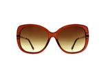 Calvin Klein CK22548S 210 transparant bruin zonnebril met kleurverloop