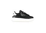 Gaelle Paris Zwarte Polyurethaan Dames Sneakers