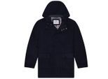 Aquascutum Active Wollen Jas Met Capuchon In Marineblauw