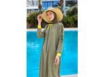 Kaki Burkini-set met volledige dekking