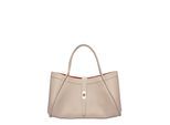 Luisa Vannini Beige Rundleer Tas
