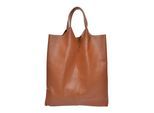 Anna Luchini Brown Rundleer Tas