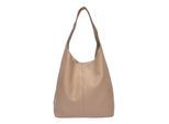 Roberta M Beige Rundleer Tas