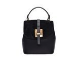Roberta M Zwart Rundleer Tas
