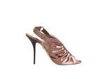Dolce & Gabbana Bronzen Satijnen Gerimpelde Slingback Sandalen Schoenen