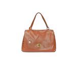 Anna Luchini Brown Rundleer Tas