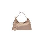 Luisa Vannini Beige Rundleer Tas
