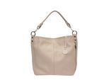 Roberta M Beige Rundleer Tas