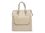 Luisa Vannini Beige Rundleer Tas