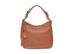 Anna Luchini Brown Rundleer Tas