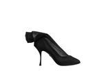 Dolce & Gabbana Schwarze Seiden-Stretch-Mesh-Strumpfstiefel Schuhe